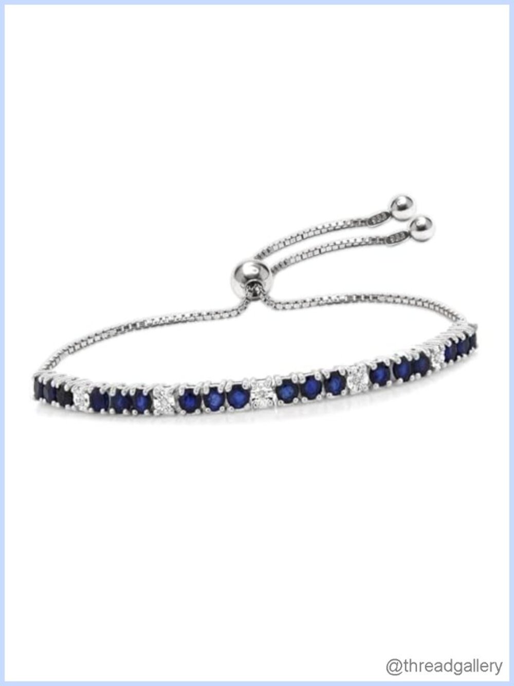 925 Sterling Silver Adjustable Bolo Bracelet Sliding Chain